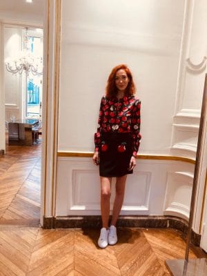 CHEMISE EN COTON ET SET APPLE ALLOVER