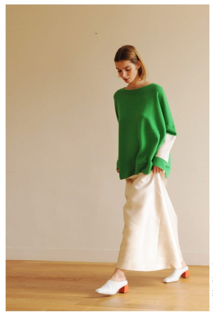 PULL VERT COL ROND BRETAGNA