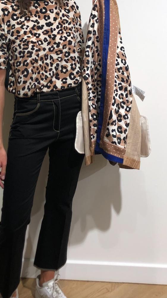 VESTE BEIGE RAYEE – Image 2