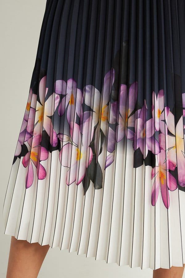 JUPE PLISSEE A MOTIF FLORAL – Image 3