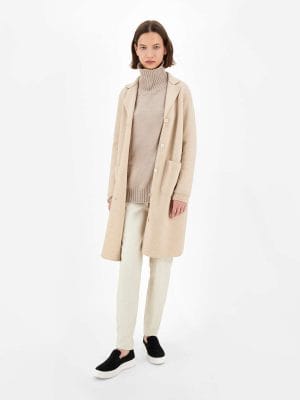 LEGGINGS EFFET CUIR BEIGE