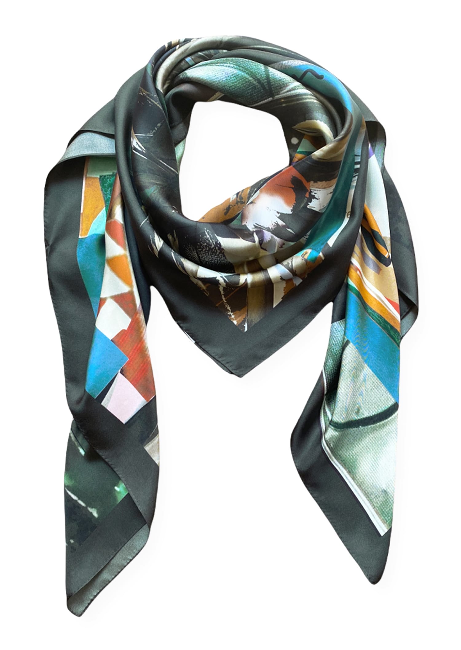 FOULARD CARRÉ ICONE PLUME – Image 2