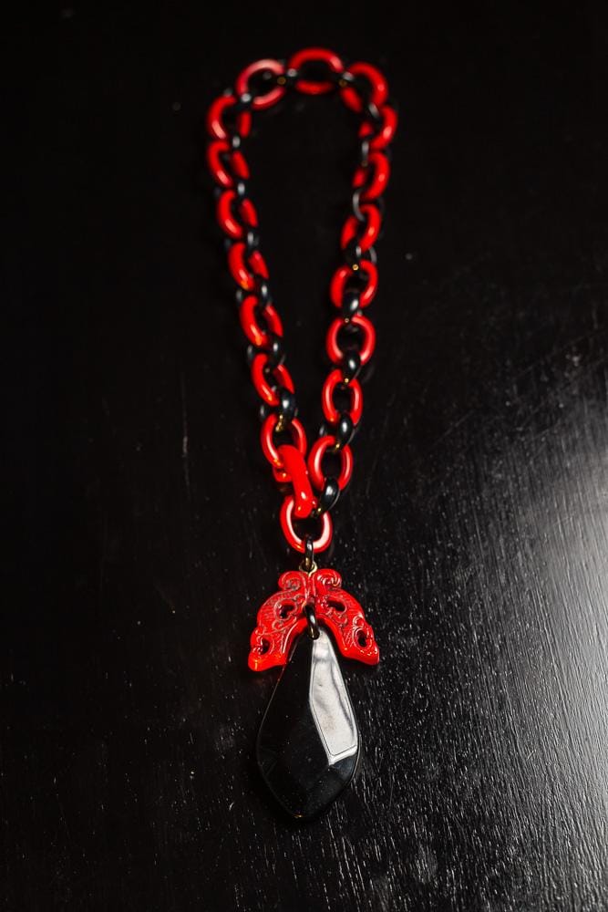 COLLIER LAM ROUGE – Image 3