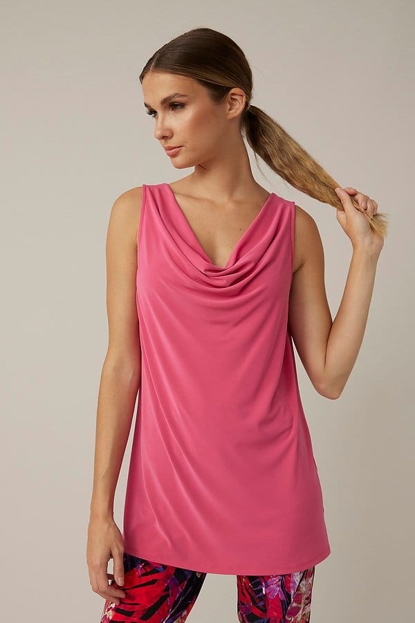 DEBARDEUR ENCOLURE DRAPEE ROSE – Image 3
