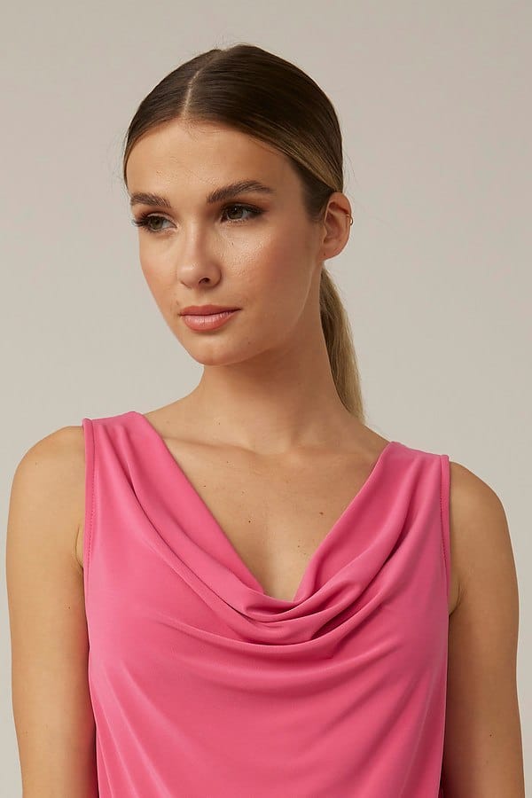 DEBARDEUR ENCOLURE DRAPEE ROSE – Image 4