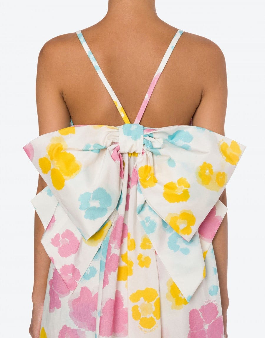 HAUT LONG EN SOIE LÉOPARD FLEUR ET COTON – Image 5