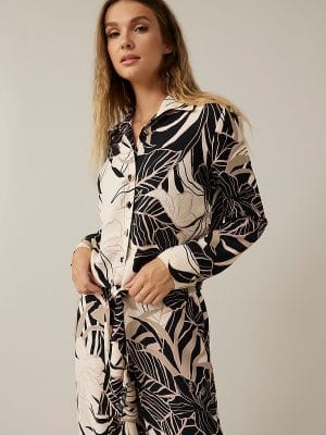 CHEMISE A IMPRIME TROPICAL