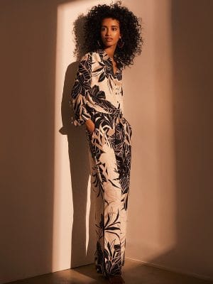 PANTALON A IMPRIME TROPICAL