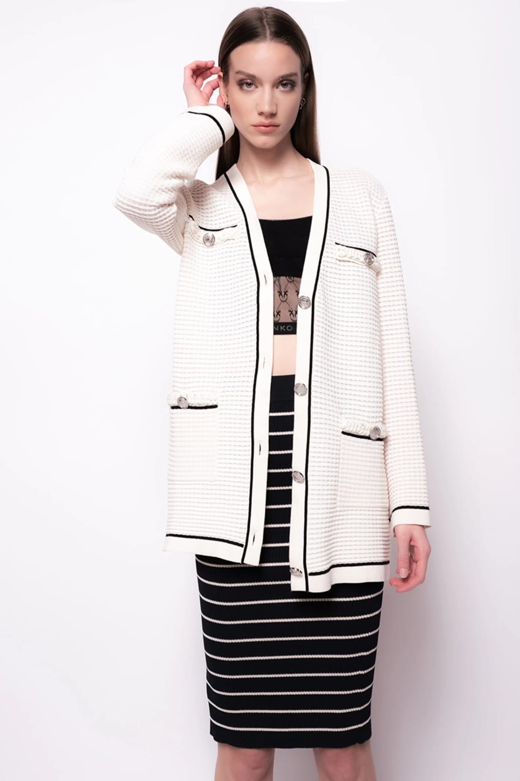 CARDIGAN EN FILET 3D – Image 3