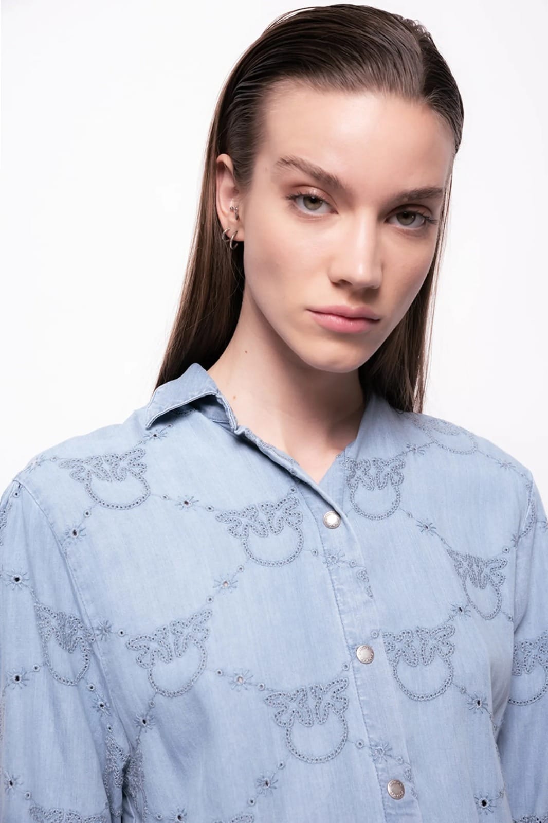 ROBE EN BRODERIE ANGLAISE INDIGO – Image 5
