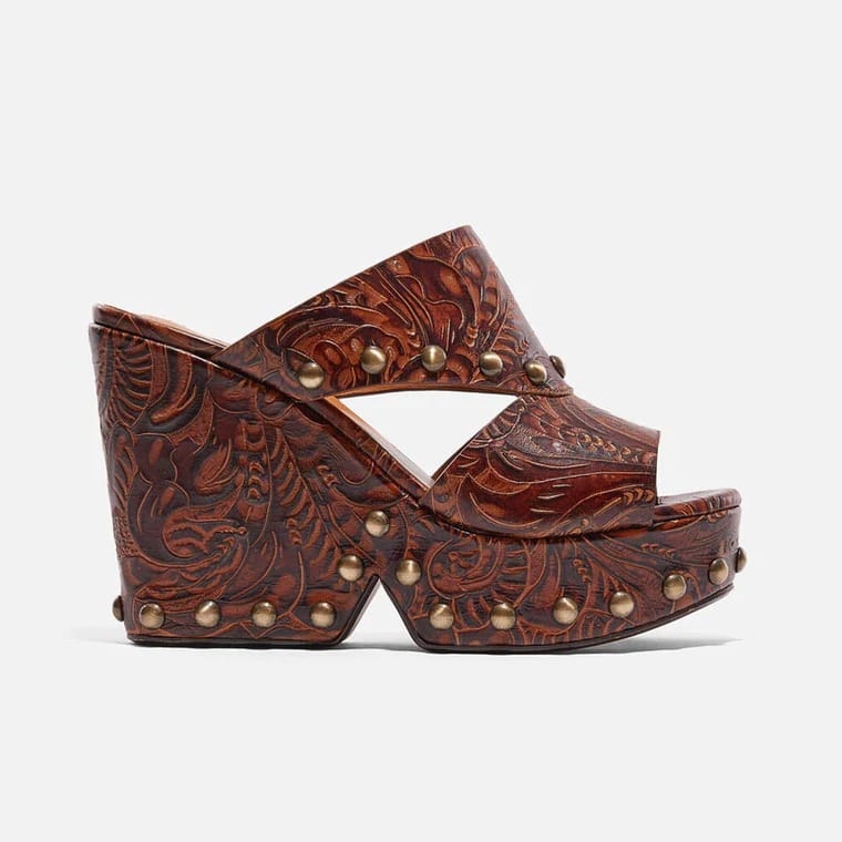 MULES DAEL VEAU CORDU BOIS – Image 4
