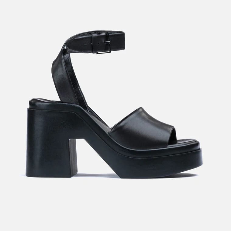 SANDALES NOE AGNEAU NOIR – Image 4