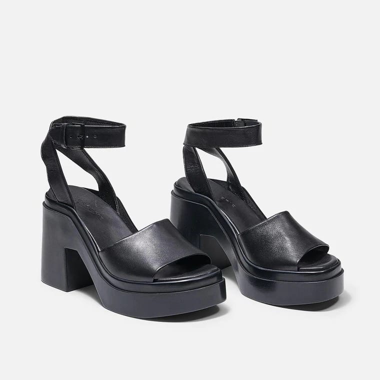 SANDALES NOE AGNEAU NOIR