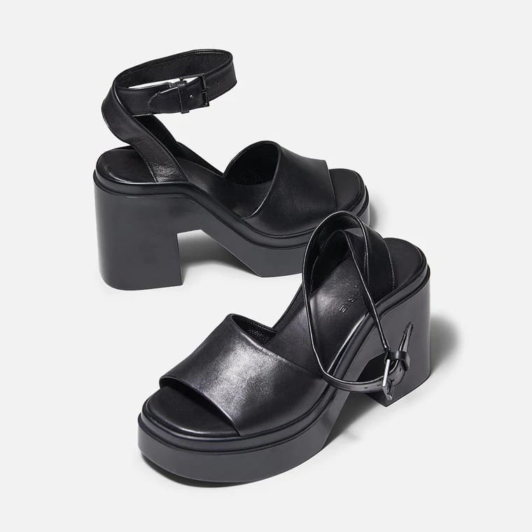 SANDALES NOE AGNEAU NOIR – Image 3