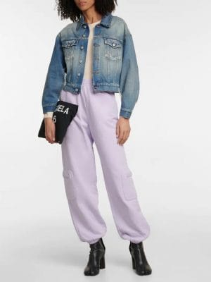 PANTALON DE SURVETEMENT EN COTON NOIR