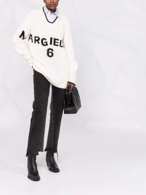 PULL OVERSIZE A LOGO INTARSIA