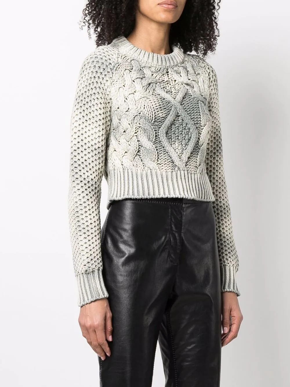 PULL CROP EN MAILLE TROSADEE – Image 5