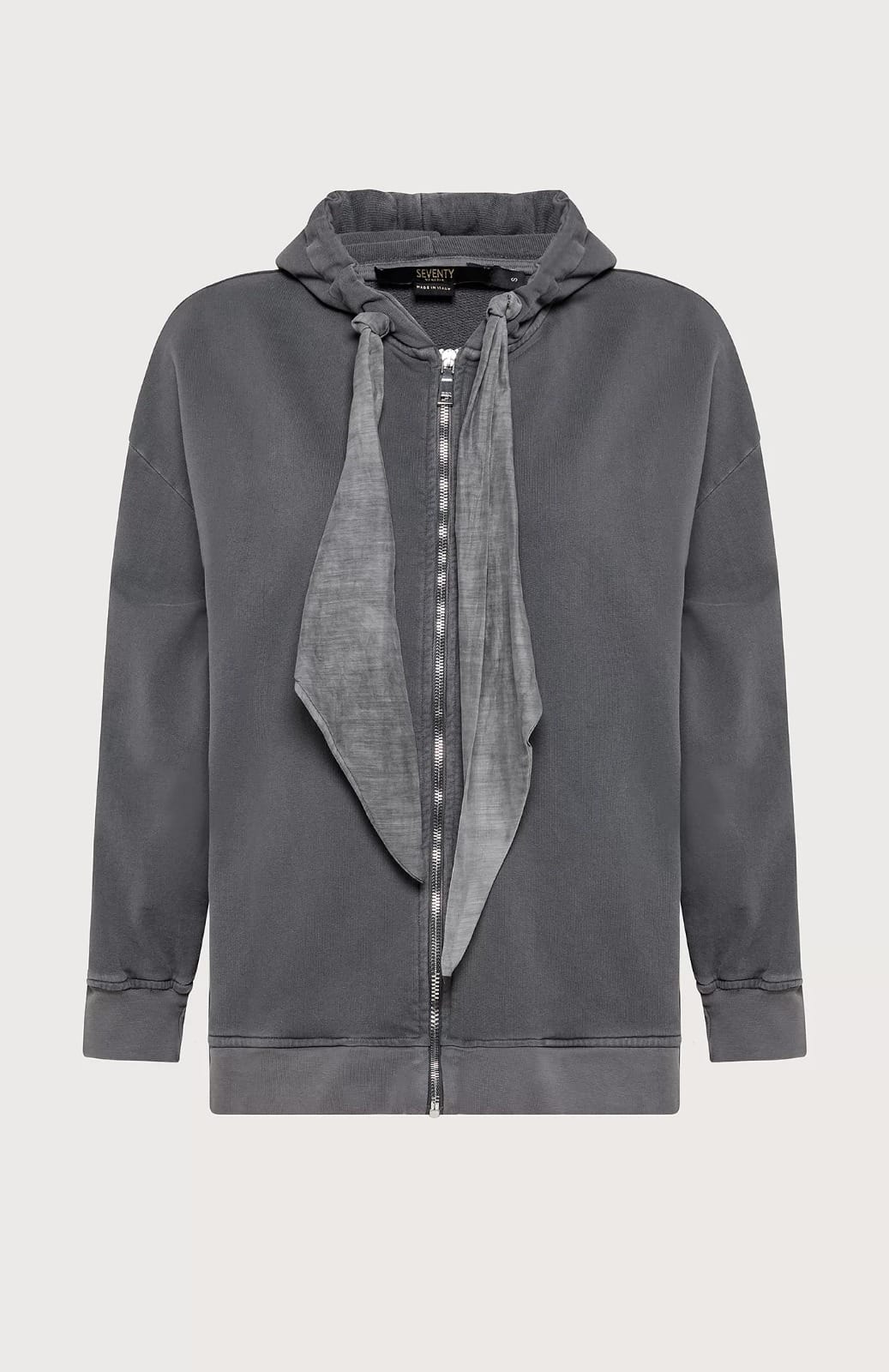 SWEAT À CAPUCHE EN COTON LAVÉ