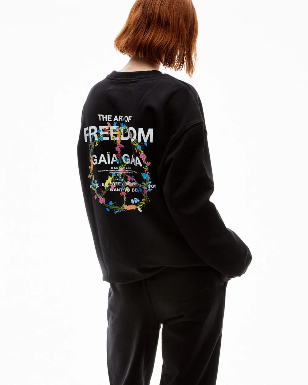 SWEAT-SHIRT THALIA FLEURI IVOIRE – Image 2