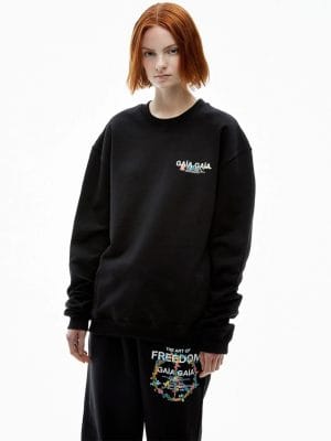 SWEAT-SHIRT THALIA FLEURI IVOIRE