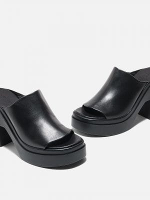 MULES NINE AGNEAU NOIR