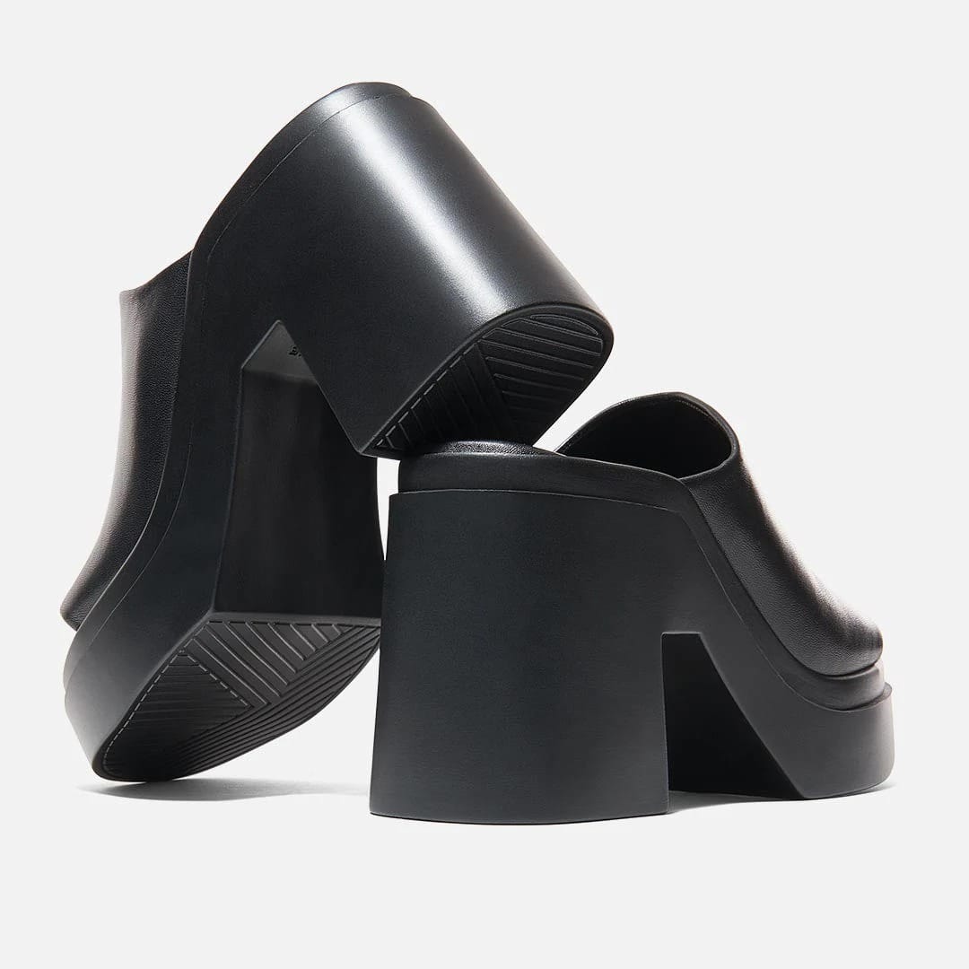 MULES NINE AGNEAU NOIR – Image 3
