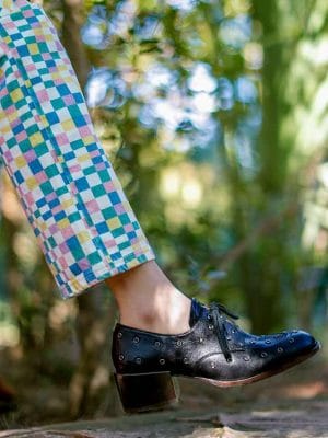 DERBIES QUEDIA NOIR ET KAKI