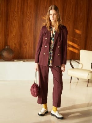 VESTE BRUNALE EN LAINE STRETCH FROIDE - VERTE