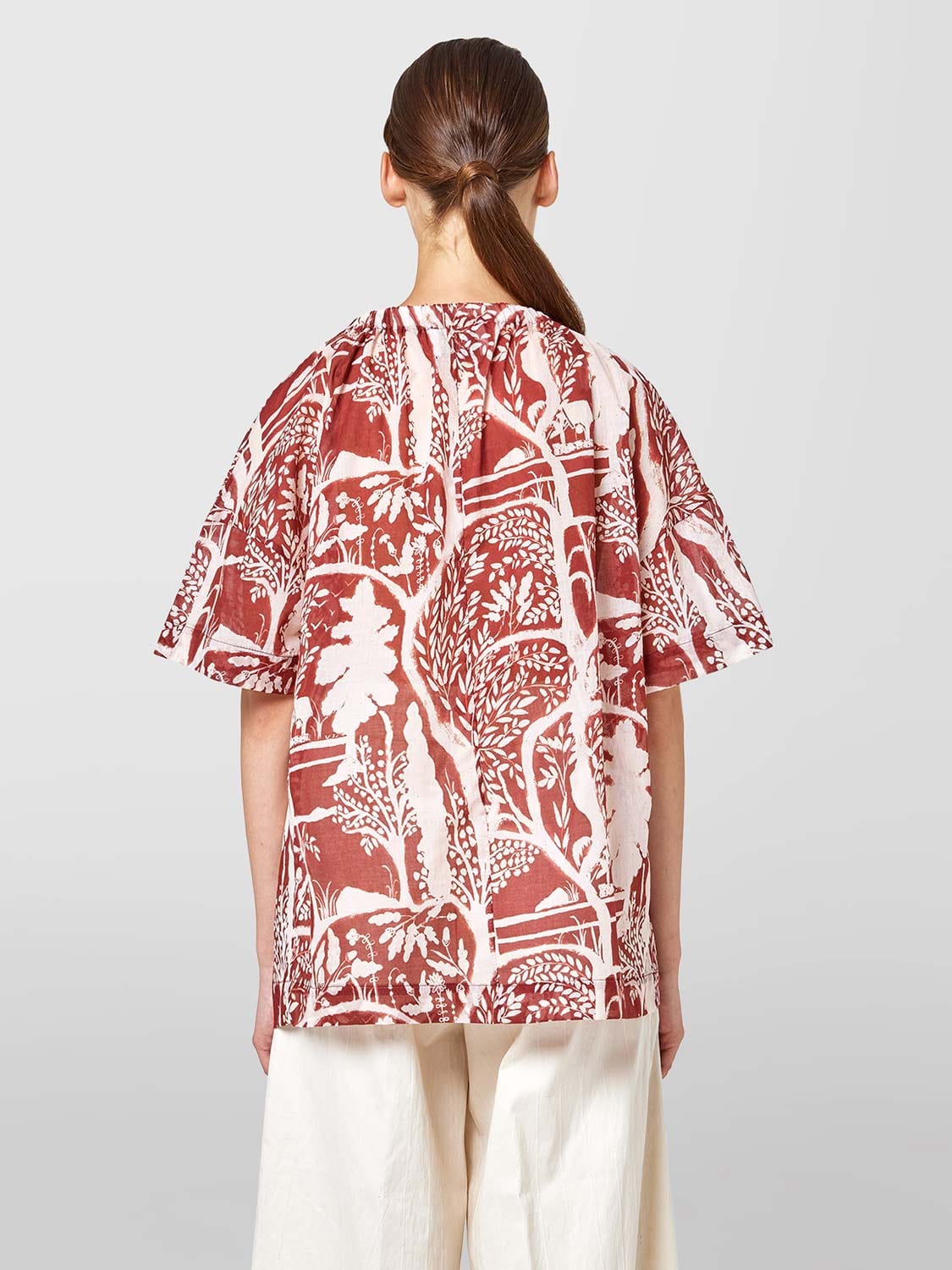 CHEMISE EN MOUSSELINE À IMPRIMÉ PAYSAGE – Image 2