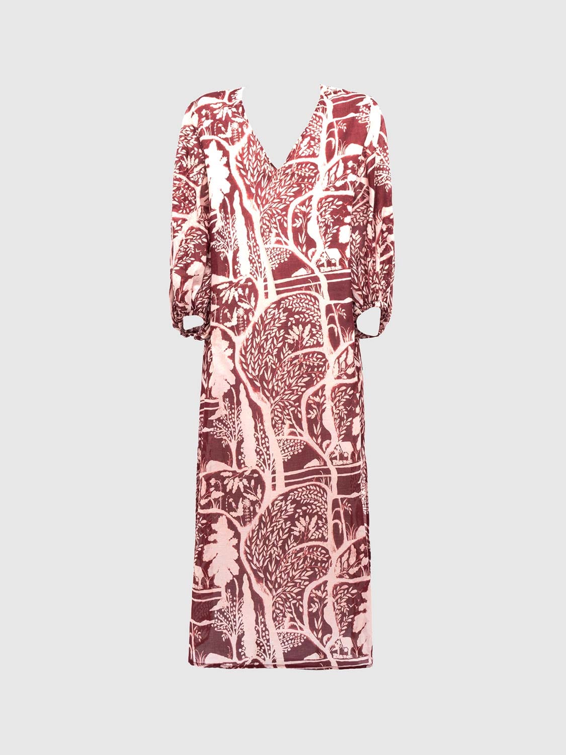 ROBE EN MOUSSELINE À IMPRIMÉ PAYSAGE – Image 3