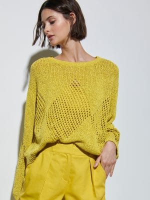 PULL À MOTIF INTARSIA
