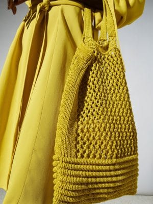 SAC FOURRE-TOUT EN LIN MÉLANGÉ BEIGE
