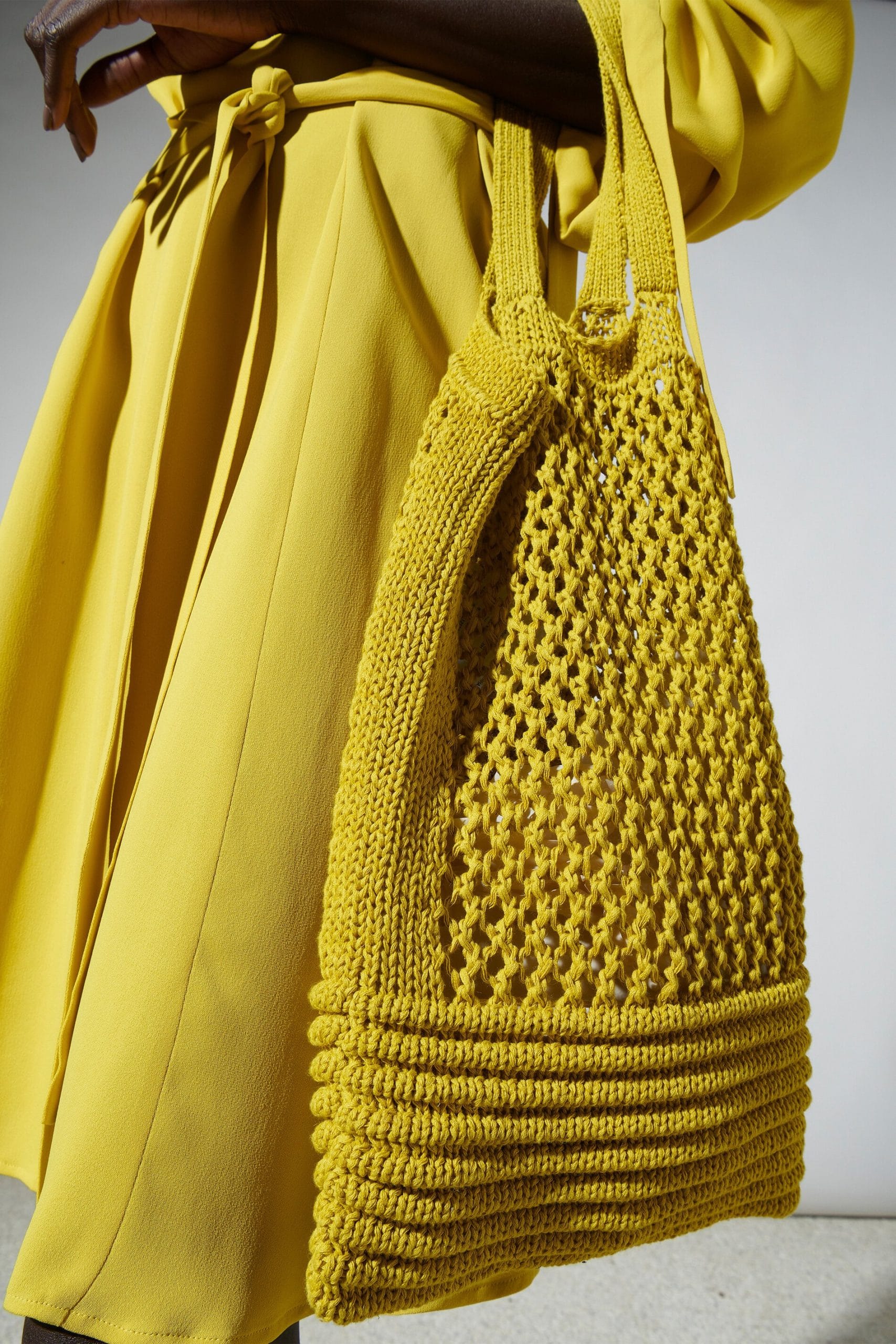 SAC FOURRE-TOUT EN LIN MÉLANGÉ BEIGE