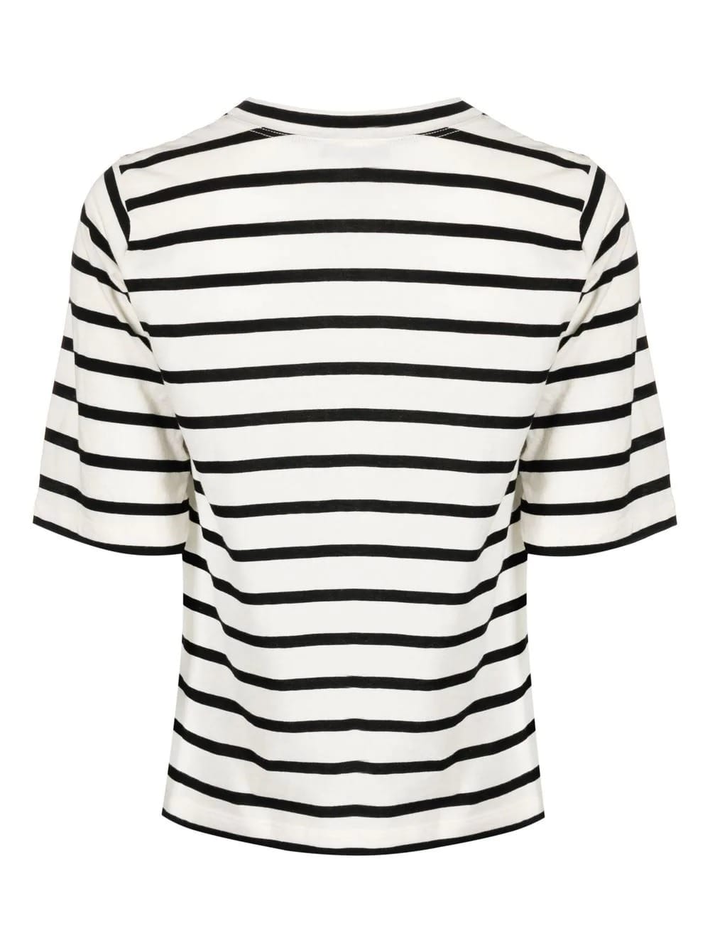 T-SHIRT RAYE ROSE ET BLANC – Image 2