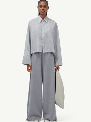 CHEMISE CROPPED A MANCHES LONGUES