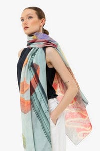 FOULARD JOY FLEURS NEON – Image 2