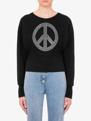 PULL EN LAINE MÉLANGÉE PEACE SYMBOL