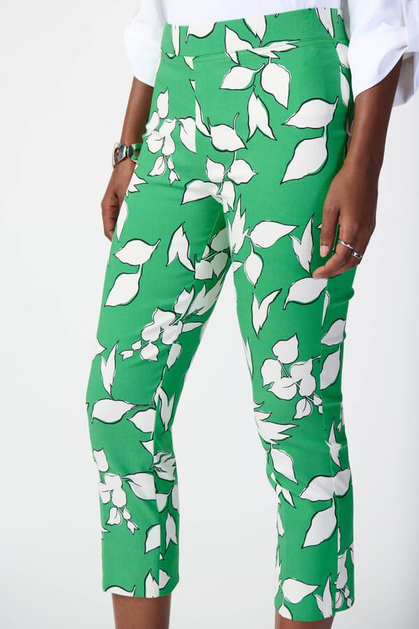 PANTACOURT AJUSTE FLEURS VERT – Image 3