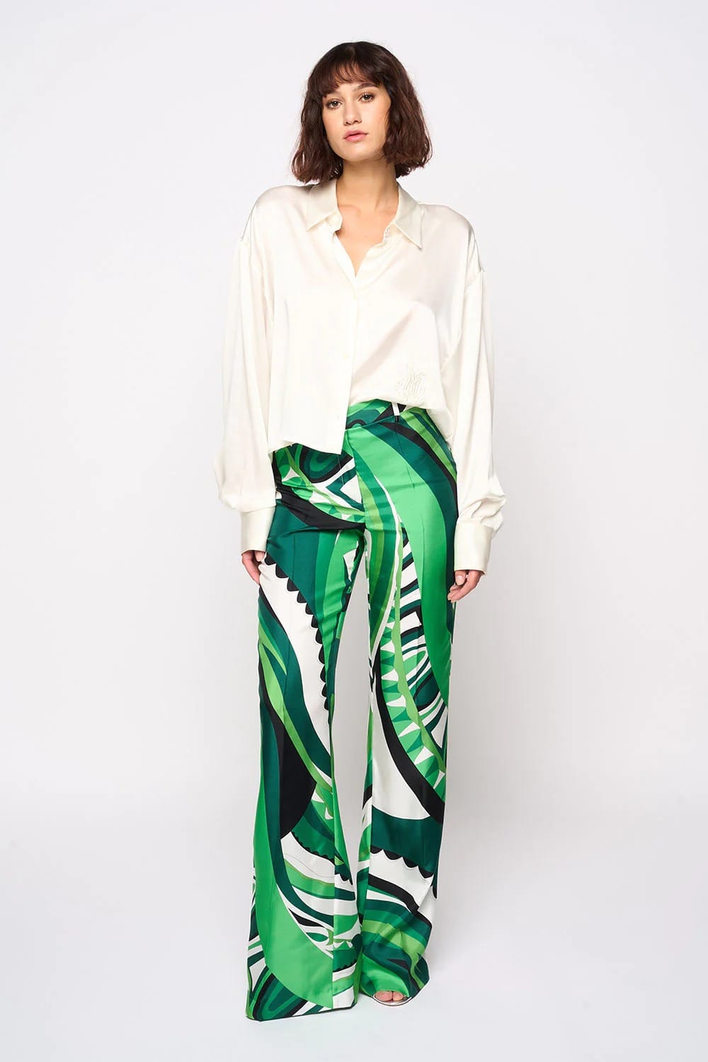 PANTALON PAULA WAVE VERT – Image 2