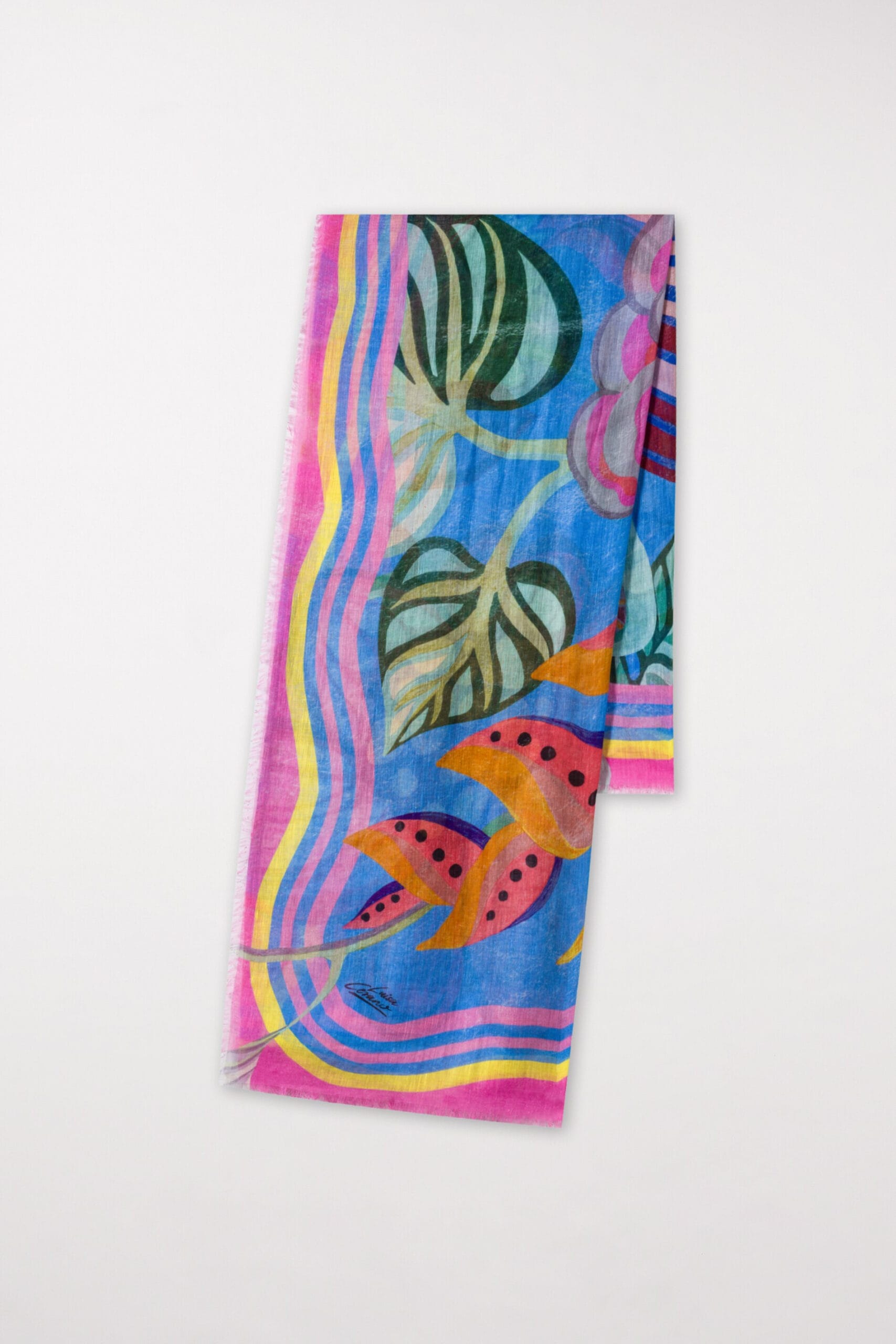 ÉTOLE À IMPRIMÉ CARAÏBES AZUR MULTICOLORE – Image 2