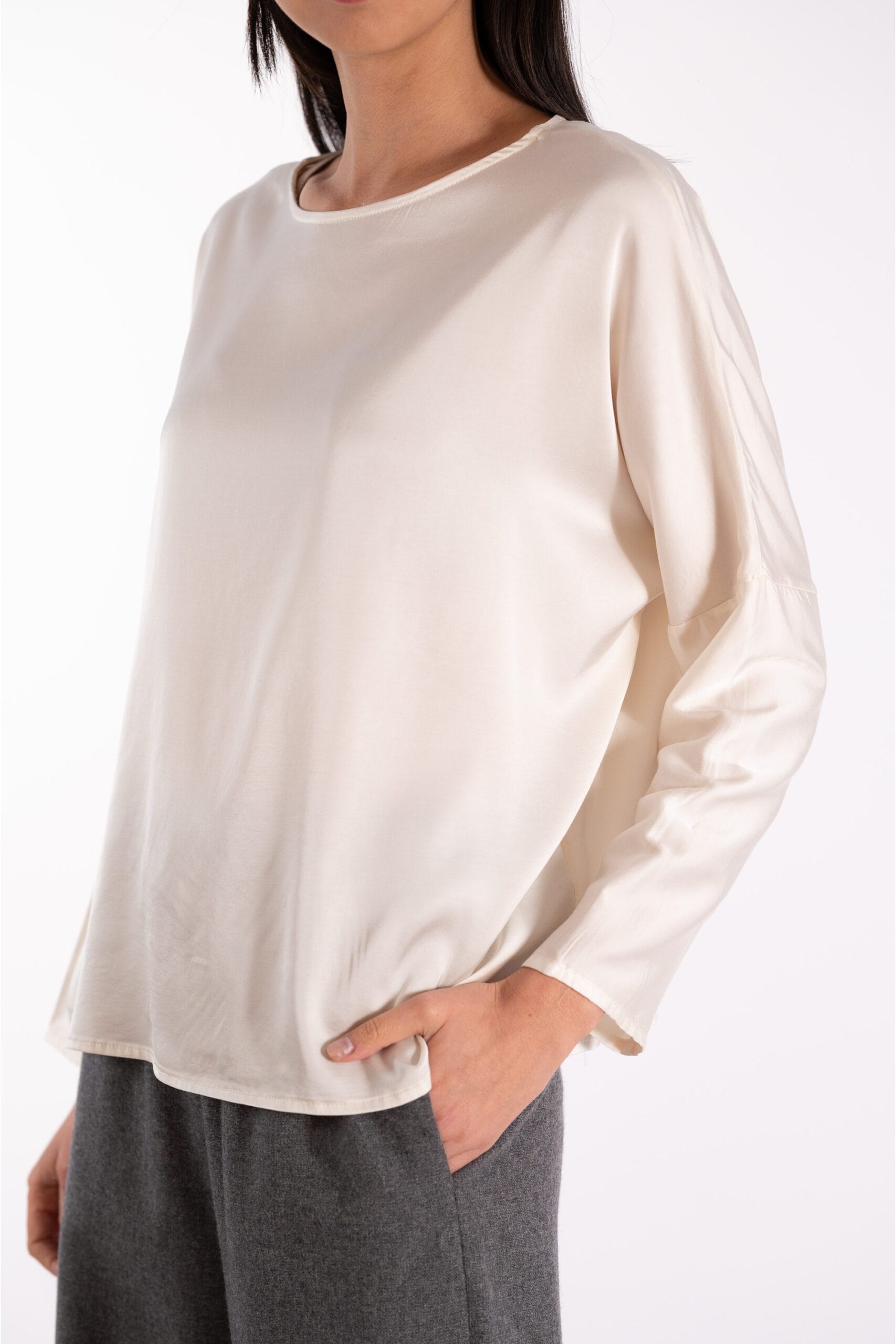 BLOUSE ROSE CREME – Image 2