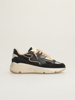 SNEAKERS MALIBU NOIRES ET GOLD