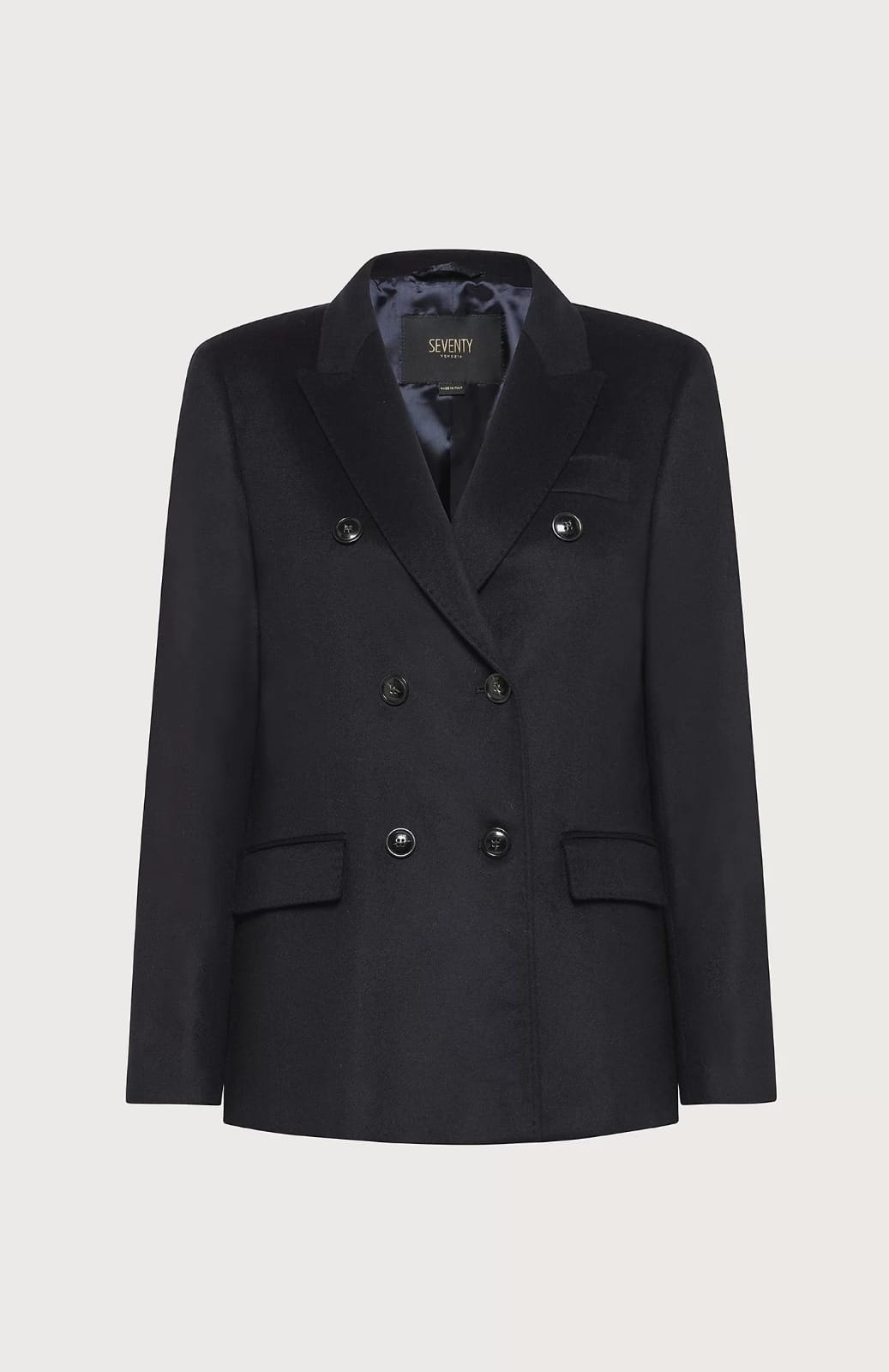VESTE CROISEE AVEC SURPIQURES DETAILLEES – Image 2