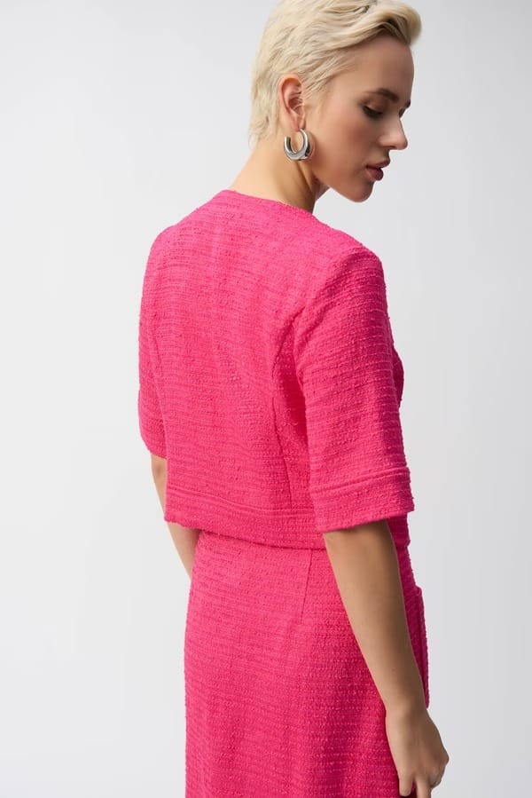 VESTE CROISEE BOUCLEE ROSE – Image 2