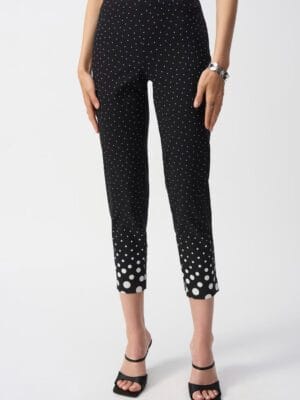 PANTALON A POIS COURT