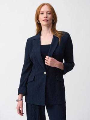 VESTE FORMELLE A HANCHES MARINE