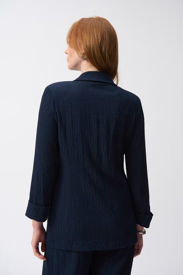 VESTE FORMELLE A HANCHES MARINE – Image 2