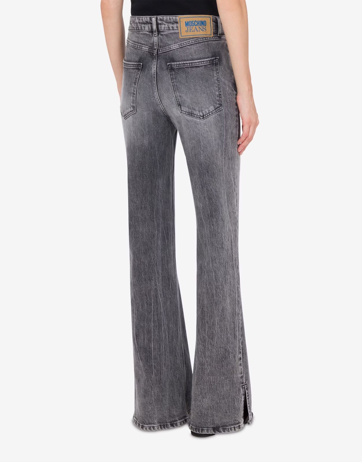 PANTALON EVASE EN DENIM STRETCH – Image 2