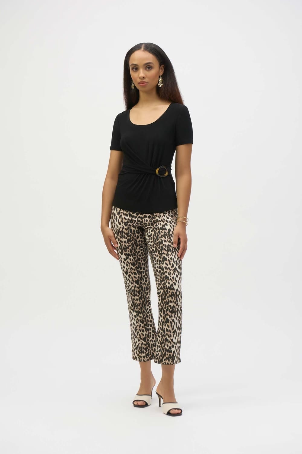 PANTALON EVASE IMPRIME LEOPARD