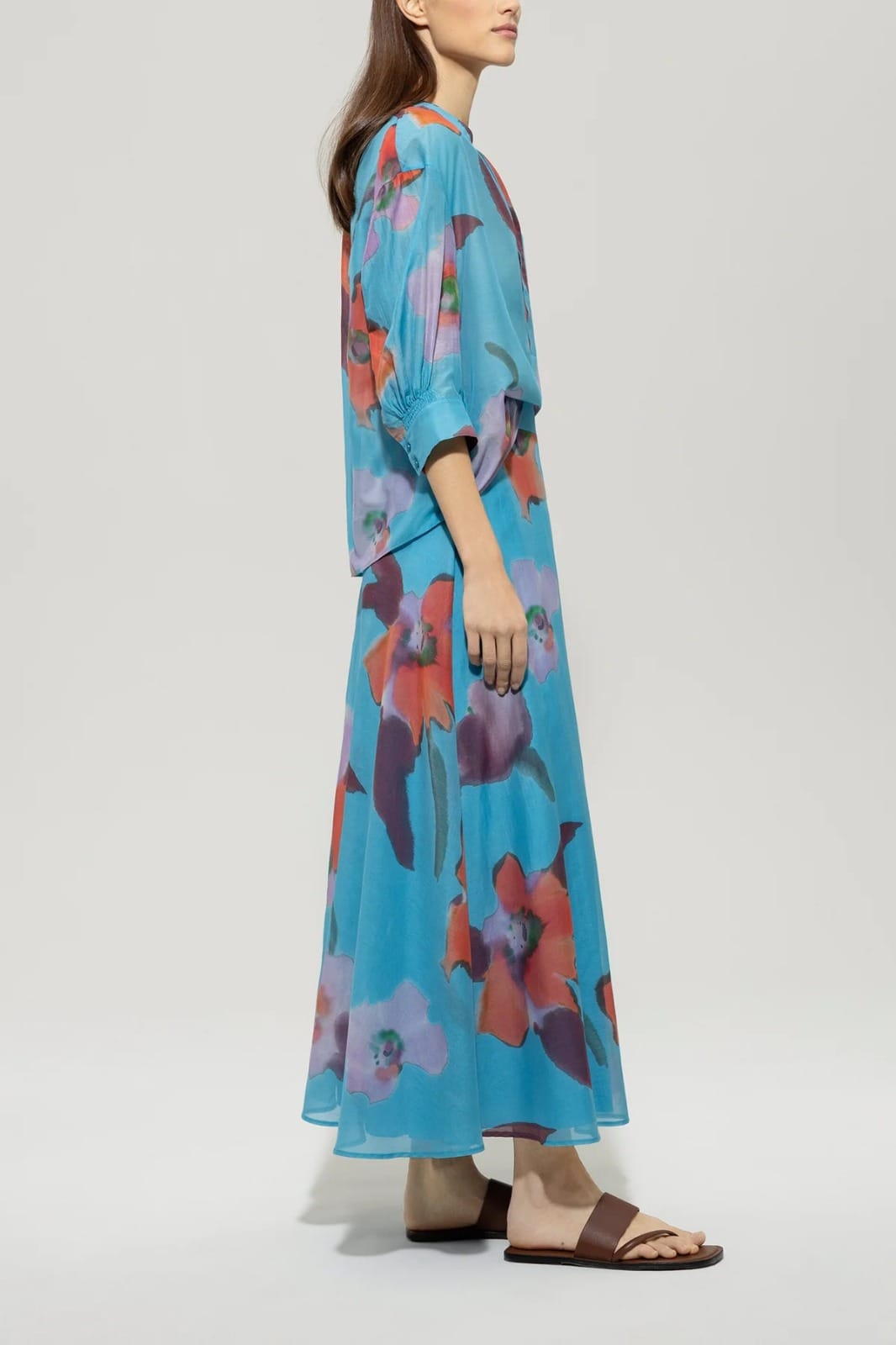 BLOUSE AVEC IMPRIME HIBISCUS – Image 2